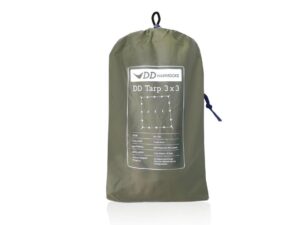 DD Tarp 3x3 Forest Green – vattentät tarp för friluftsliv