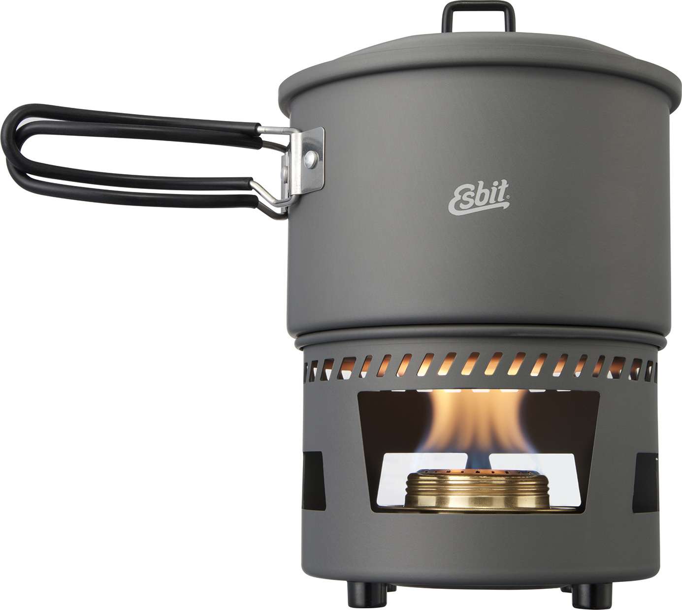 Esbit Cookset With Alcohol Burner 1500 ml Grey