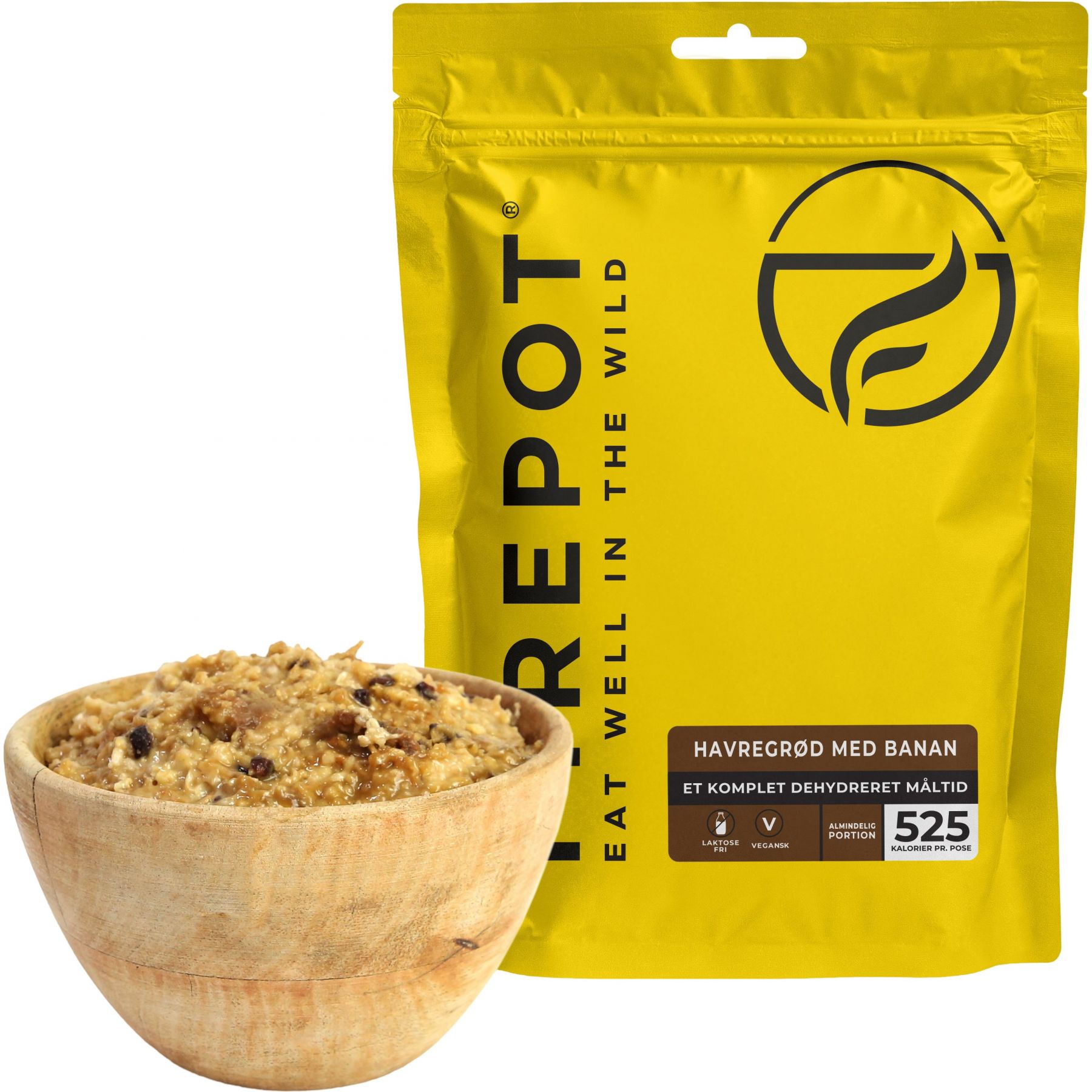 Firepot Havregröt med Banan, frystorkad mat, Reg