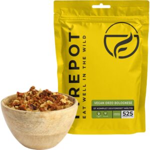 Firepot Vegansk Orzo Bolognese, frystorkad mat, Reg