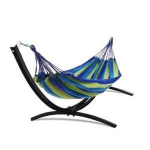 Hängmatta Ram Svart + Blågrön Hängmatta - 220X150 Cm - Max, 220 Kg