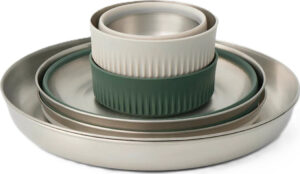 Sea To Summit Detour Stainless Steel Collapsible Dinnerware Set - [6 Piece] Multi