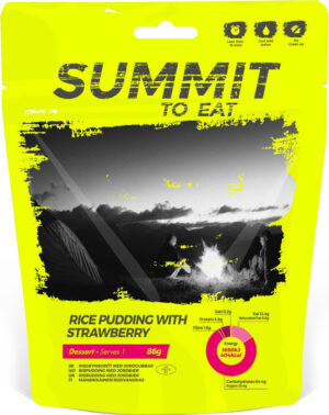 Summit to Eat Rice Pudding with Strawberry Nocolour