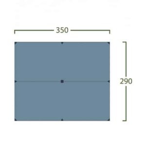 BITIHORN SUPERLIGHT TARP 3,5X2,9M BLUE - HELSPORT