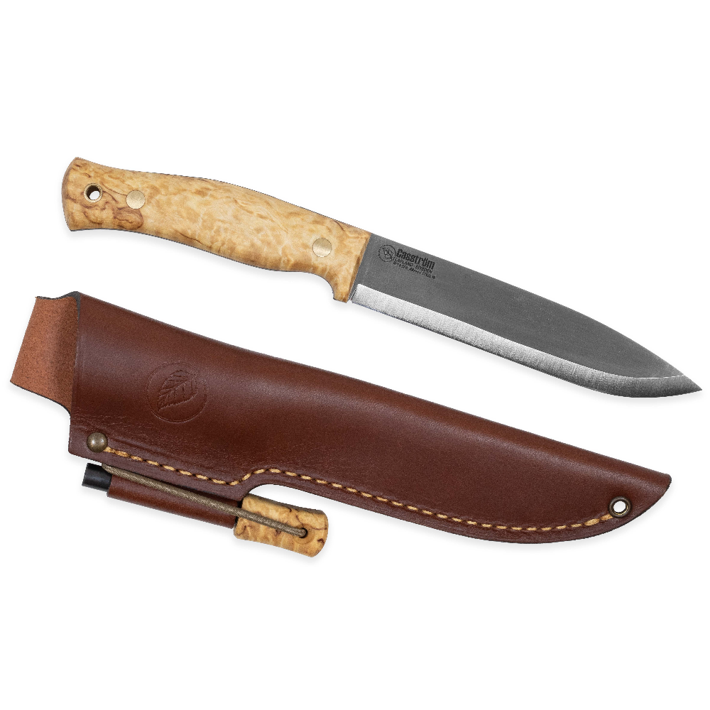 Casström No.14 Swedish Forest Knife Masurbjörk med Eldstål