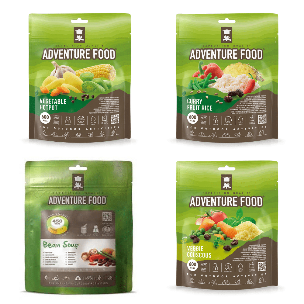 Frystorkad mat | 8 MÅLTIDER | Vegetariskt paketerbjudande