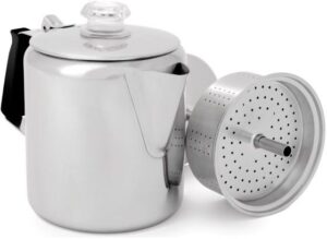 GSI Outdoors Glacier Stainless Perkulator 6 koppar