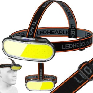 LED Pannlampa med 5 Ljuslägen, Vinklingsbar USB-C Laddningsbar COB