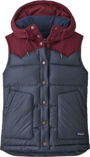 Patagonia W's Bivy Hooded Vest Smolder Blue w/Chicory Red
