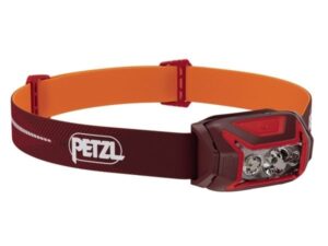 Petzl Actik Core, Pannbandsficklampa, Röd, Knappar, Batterinivå, IPX4, LED