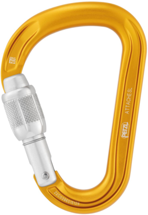 Petzl Attache Screw Lock Carabiner Yellow