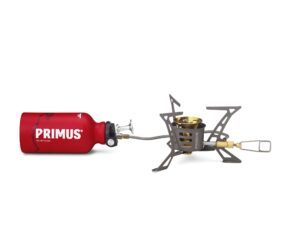 Primus OmniLite Ti med bränsleflaska och fodral