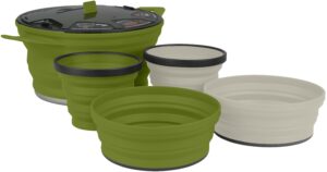Sea to Summit X-Set 31 5Pc (2,8L X-Pot+2Xbowl+2Xmug) Olive