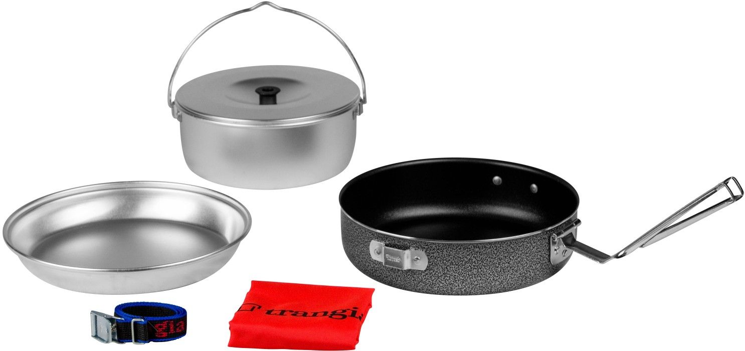 Trangia Campingset 124-T (Kittel 1L, Stekpanna 20 cm, Tallrik 20 cm)