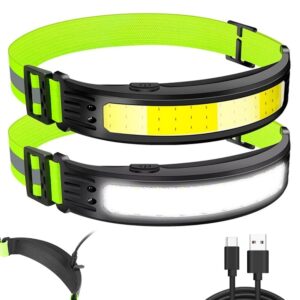 COB LED-huvudlampa / Pannlampa med Reflex - Uppladdningsbar