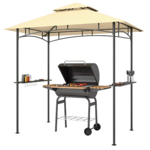 Grillpaviljong, 240x150x258 cm, Beige