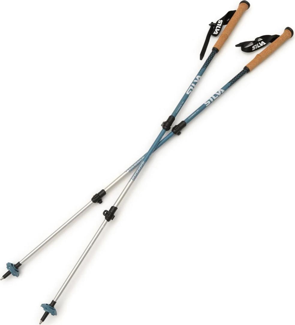 Silva Trekking Poles Alu Tele Black