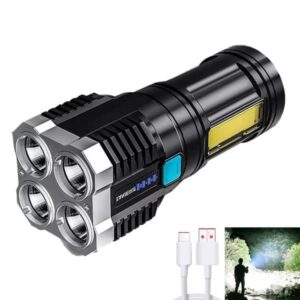 LED Ficklampa USB Uppladdningsbar