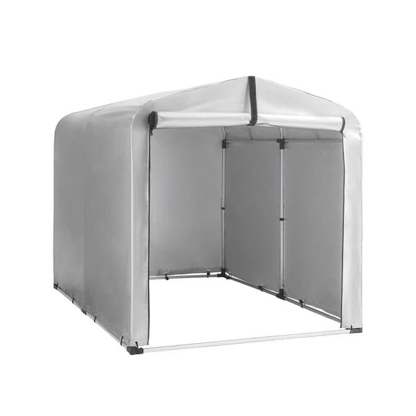 SoBuy Cykeltält | Utetält för cykel & verktyg - Vattentätt förvaringsskjul | Silver 159x219x165cm KLS11-L