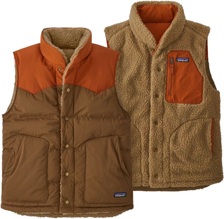 Patagonia M's Reversible Bivy Down Vest Owl Brown