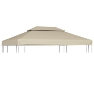 Paviljongtak 310 g/m² vattentätt | Beige | Storlek: 3 x 4 m