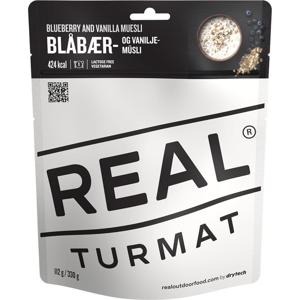 REAL Turmat Blåbär- Och Vanilj Müsli (Laktosfri)