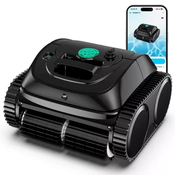 Trådlös poolrobot - WYBOT Osprey 800 - Automatisk poolrengörare - Autonomi 150 min - Fin filtrering 180 mikron
